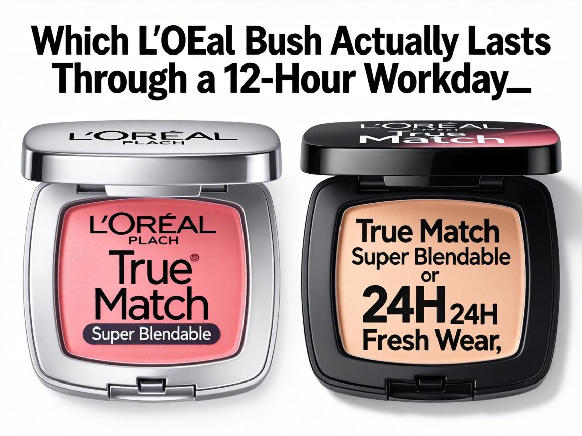 Which L'Oreal Blush Actually Lasts Through a 12-Hour Workday_ True Match Super Blendable or Infallible 24H Fresh Wear_