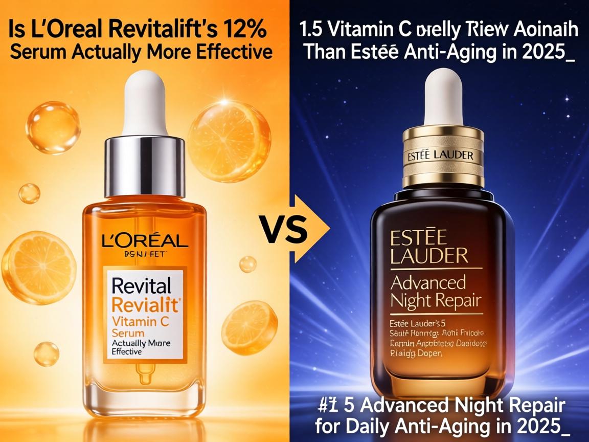 Is L'Oréal Revitalift's 12% Vitamin C Serum Actually More Effective Than Estée Lauder's $105 Advanced Night Repair for Daily Anti-Aging in 2025_