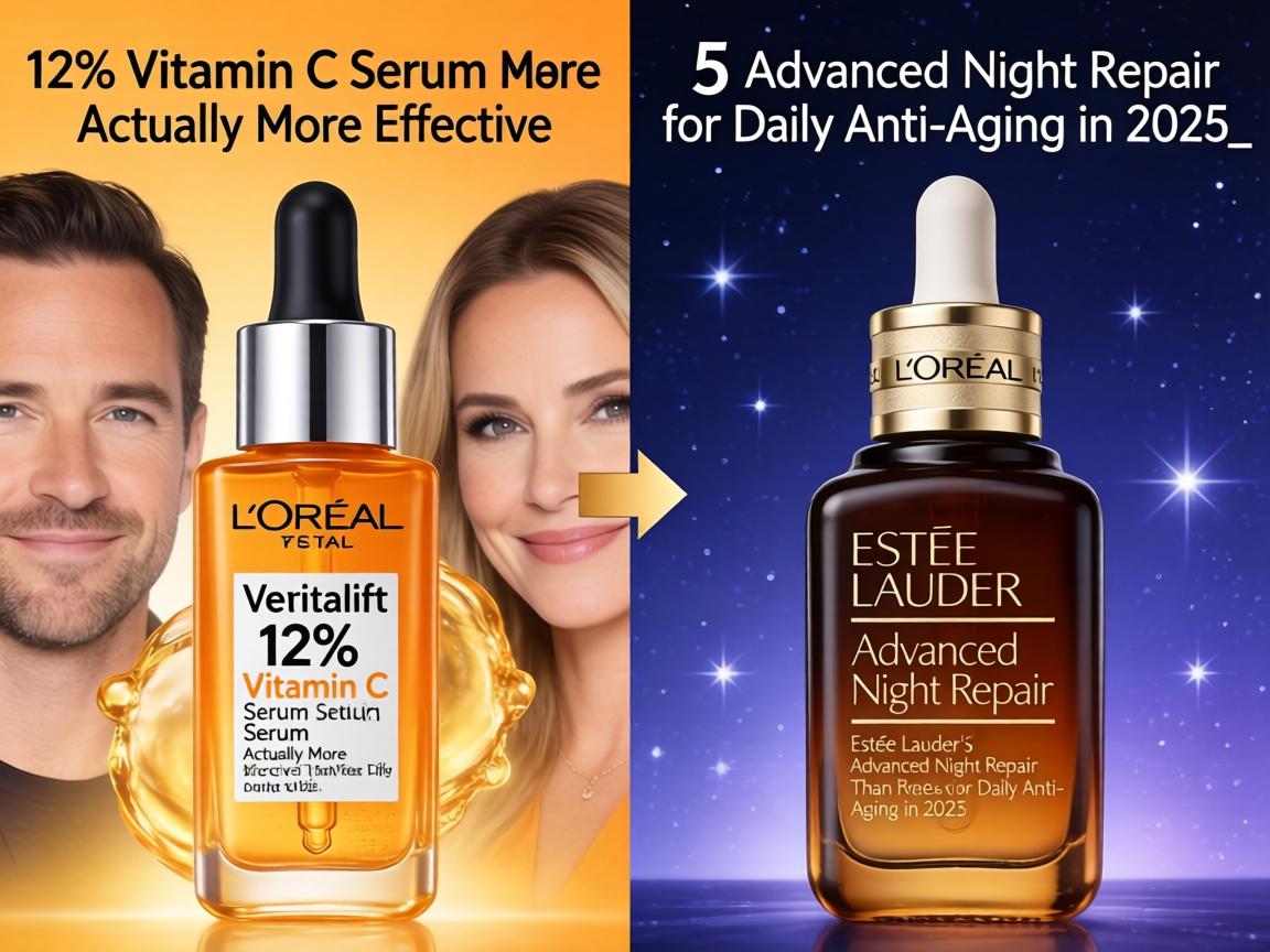 Is L'Oréal Revitalift's 12% Vitamin C Serum Actually More Effective Than Estée Lauder's $105 Advanced Night Repair for Daily Anti-Aging in 2025_