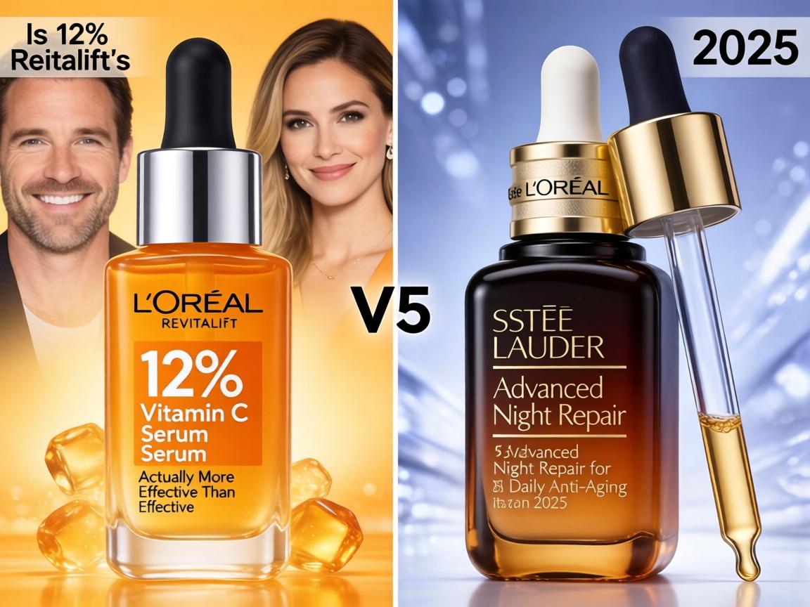 Is L'Oréal Revitalift's 12% Vitamin C Serum Actually More Effective Than Estée Lauder's $105 Advanced Night Repair for Daily Anti-Aging in 2025_