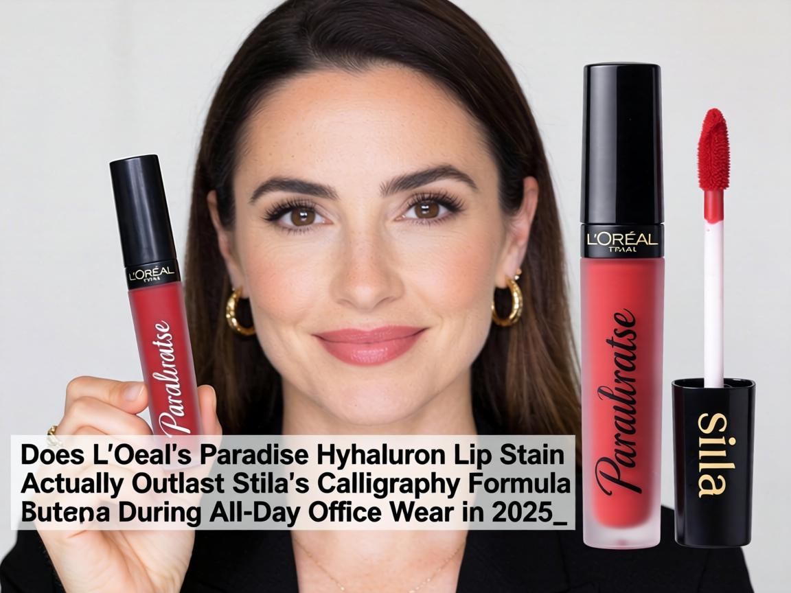 Does L'Oreal's $14 Paradise Hyaluron Lip Stain Actually Outlast Stila's $25 Calligraphy Formula During All-Day Office Wear in 2025_