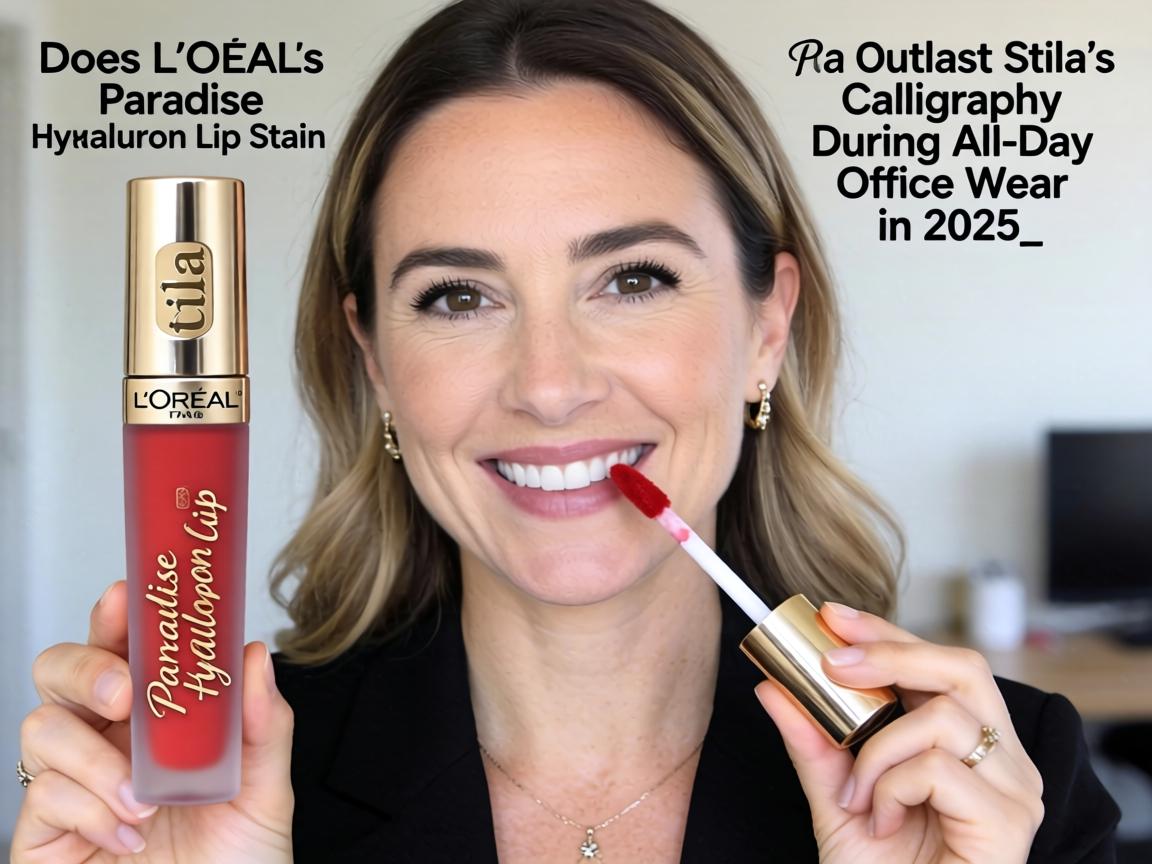 Does L'Oreal's $14 Paradise Hyaluron Lip Stain Actually Outlast Stila's $25 Calligraphy Formula During All-Day Office Wear in 2025_