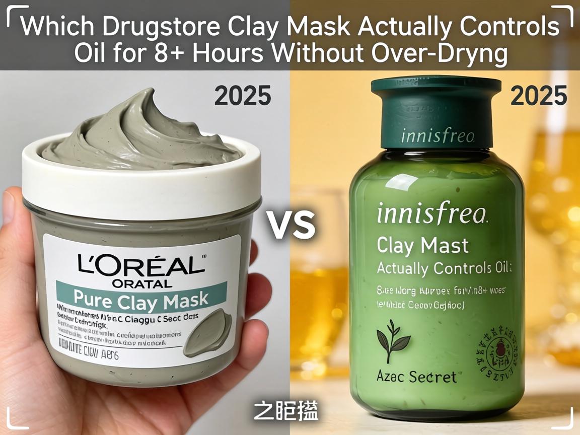 L'Oréal Pure-Clay Mask vs Aztec Secret vs Innisfree 2025_ Which Drugstore Clay Mask Actually Controls Oil for 8+ Hours Without Over-Drying_