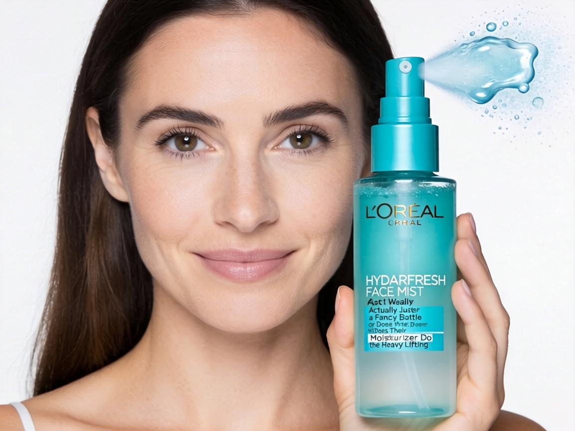Is L'Oréal Hydrafresh Face Mist Actually Just Water in a Fancy Bottle or Does Their Moisturizer Do the Heavy Lifting_