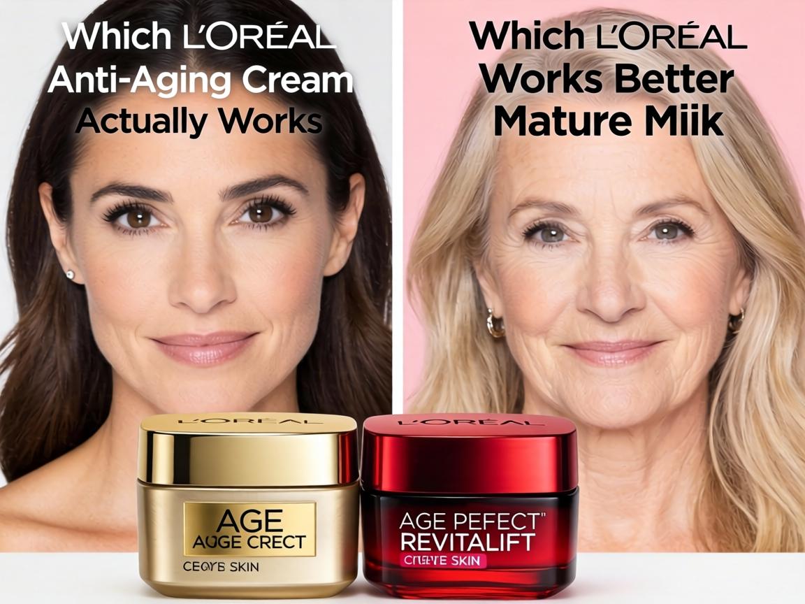 Which L'Oréal Anti-Aging Cream Actually Works Better for Mature Skin_ Age Perfect or Revitalift_