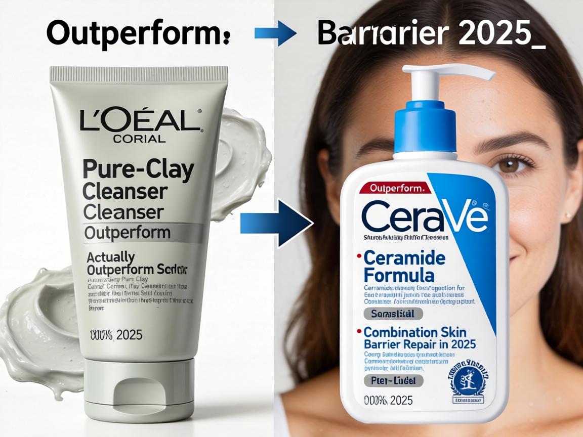 Does L'Oreal Pure-Clay Cleanser Actually Outperform CeraVe's Ceramide Formula for Combination Skin Barrier Repair in 2025_