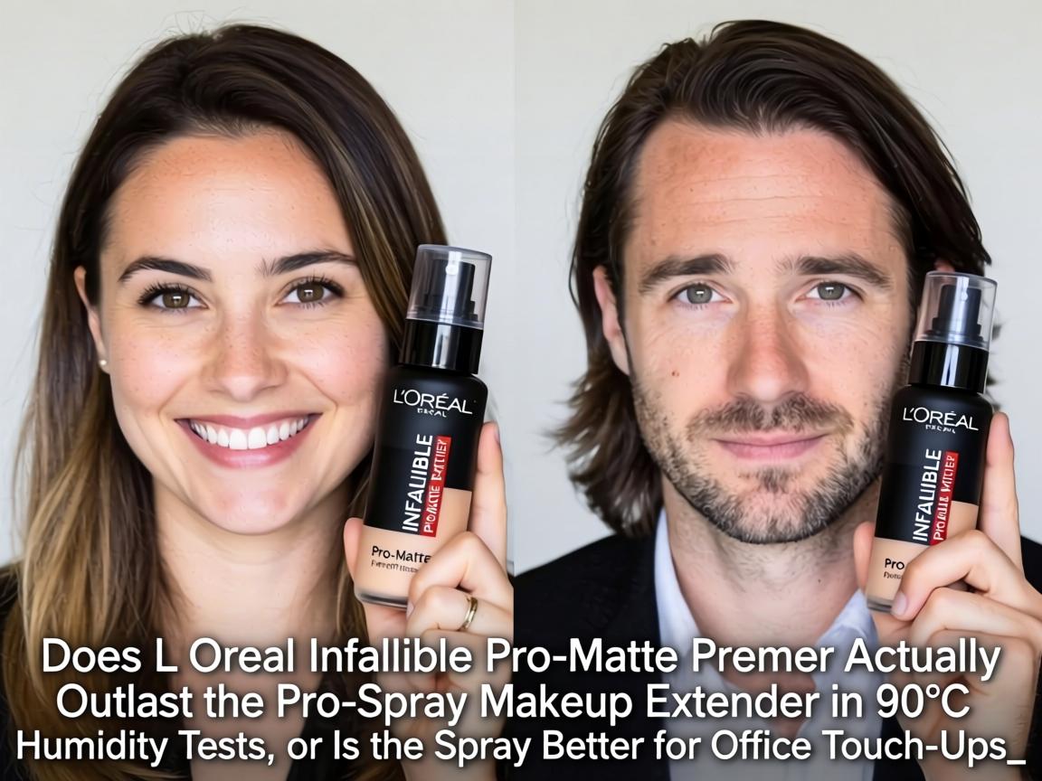 Does L'Oréal Infallible Pro-Matte Primer Actually Outlast the Pro-Spray Makeup Extender in 90°F Humidity Tests, or Is the Spray Better for Office Touch-Ups_