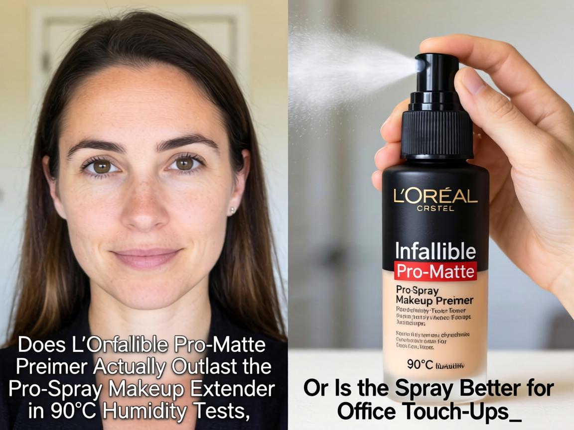 Does L'Oréal Infallible Pro-Matte Primer Actually Outlast the Pro-Spray Makeup Extender in 90°F Humidity Tests, or Is the Spray Better for Office Touch-Ups_