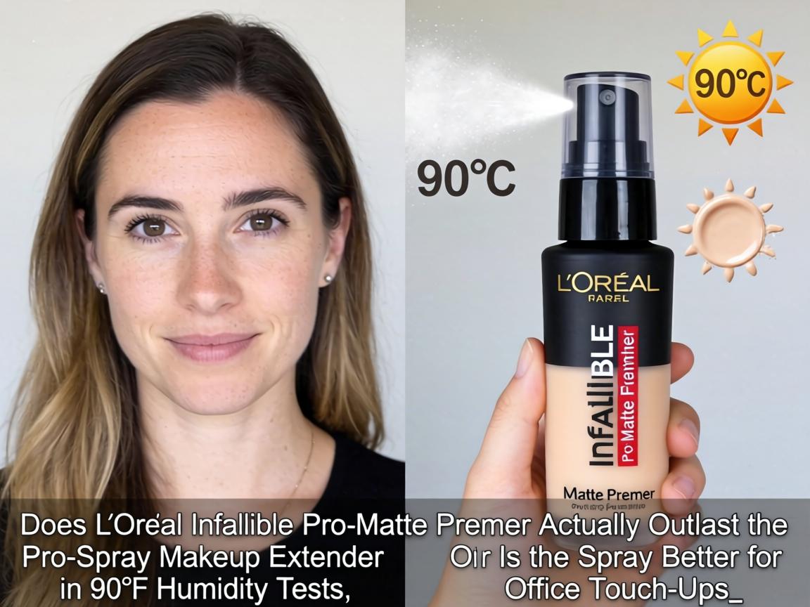 Does L'Oréal Infallible Pro-Matte Primer Actually Outlast the Pro-Spray Makeup Extender in 90°F Humidity Tests, or Is the Spray Better for Office Touch-Ups_