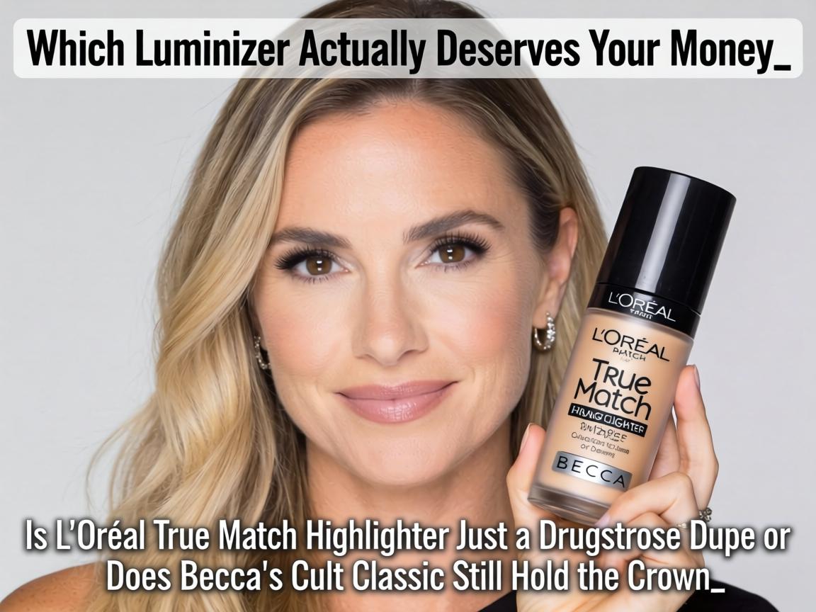 Which Luminizer Actually Deserves Your Money_ Is L'Oréal True Match Highlighter Just a Drugstore Dupe or Does Becca's Cult Classic Still Hold the Crown_
