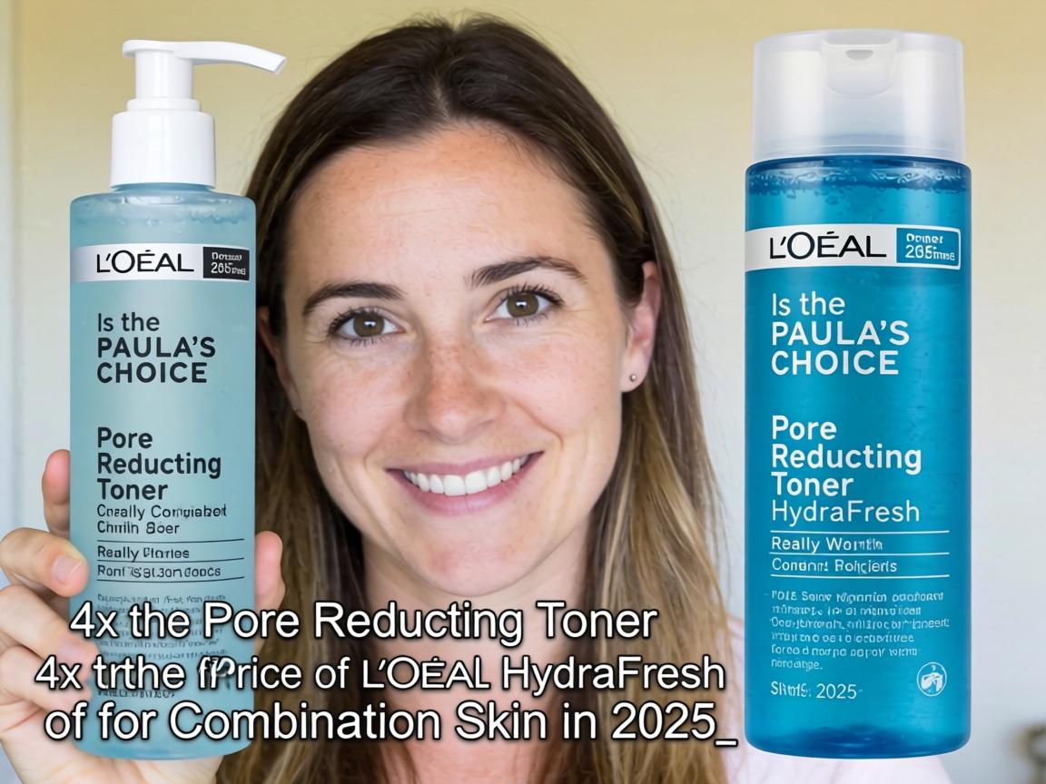 Is the Paula's Choice Pore-Reducing Toner Really Worth 4x the Price of L'Oreal HydraFresh for Combination Skin in 2025_