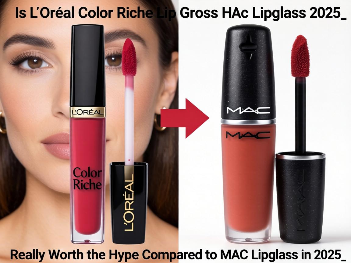 Is L'Oréal Color Riche Lip Gloss Really Worth the Hype Compared to MAC Lipglass in 2025_