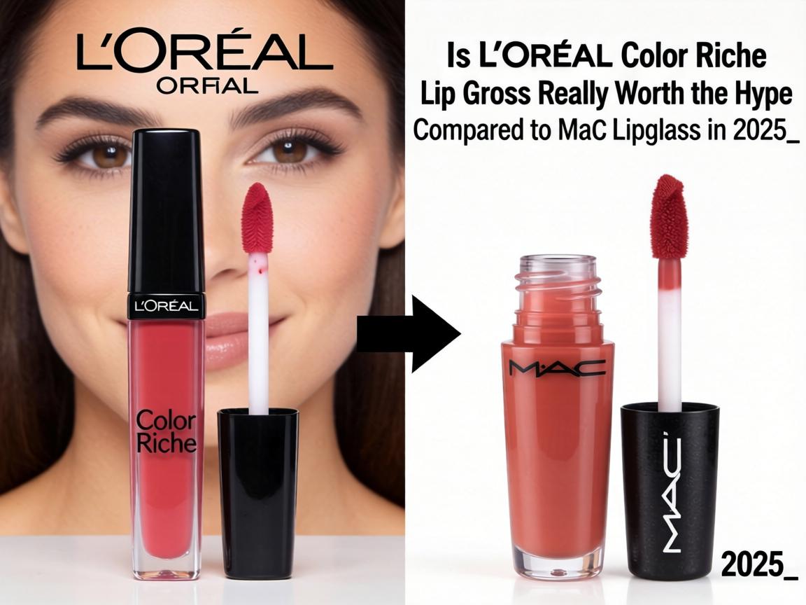 Is L'Oréal Color Riche Lip Gloss Really Worth the Hype Compared to MAC Lipglass in 2025_