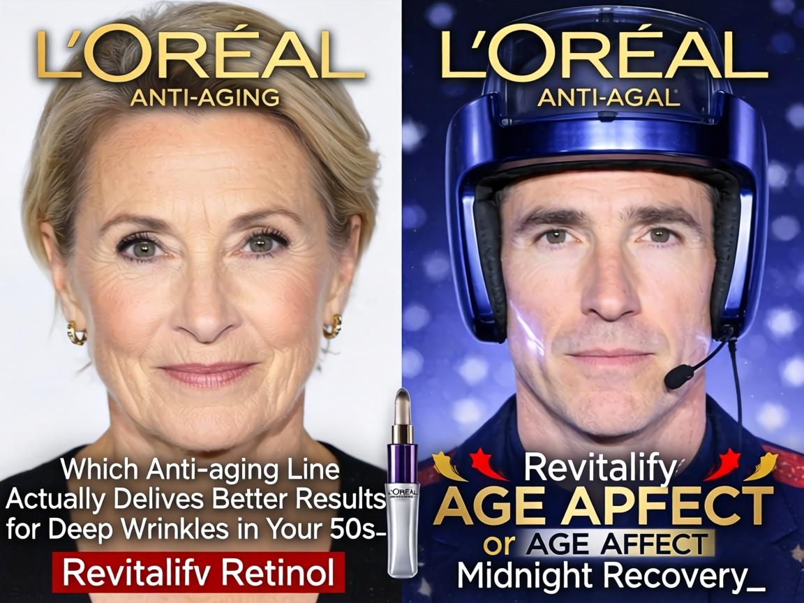 Which L'Oréal Anti-Aging Line Actually Delivers Better Results for Deep Wrinkles in Your 50s_ Revitalift Retinol or Age Perfect Midnight Recovery_
