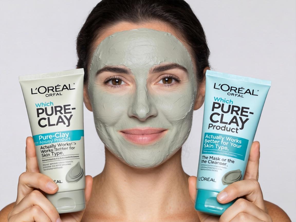 Which L'Oréal Pure-Clay Product Actually Works Better for Your Skin Type_ The Mask or the Cleanser_