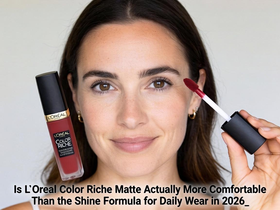 Is L'Oréal Color Riche Matte Actually More Comfortable Than the Shine Formula for Daily Wear in 2026_