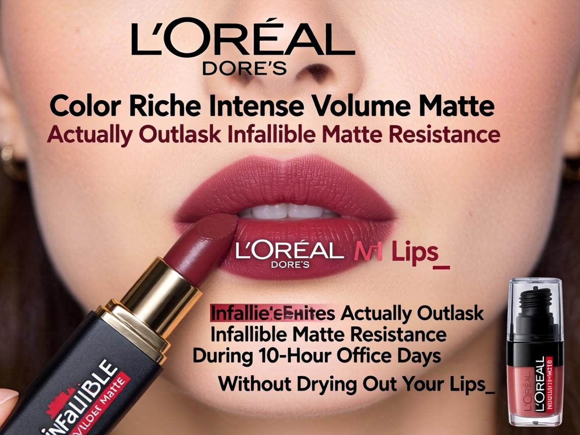 Does L'Oréal's Color Riche Intense Volume Matte Actually Outlast Infallible Matte Resistance During 10-Hour Office Days Without Drying Out Your Lips_