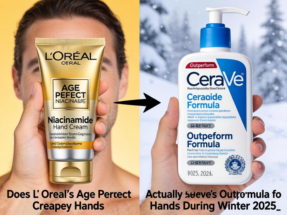 Does L'Oréal's Age Perfect Niacinamide Hand Cream Actually Outperform CeraVe's Ceramide Formula for Crepey Hands During Winter 2025_