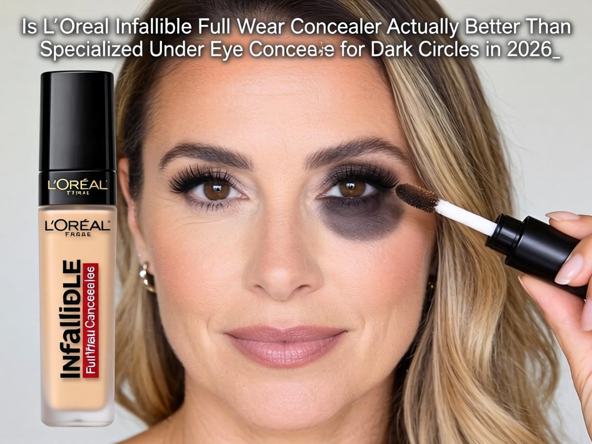 Is L'Oréal Infallible Full Wear Concealer Actually Better Than Specialized Under Eye Concealers for Dark Circles in 2026_