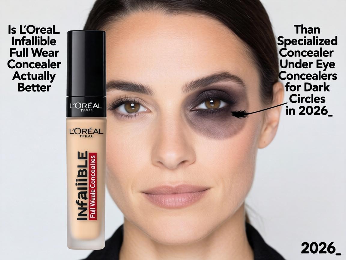 Is L'Oréal Infallible Full Wear Concealer Actually Better Than Specialized Under Eye Concealers for Dark Circles in 2026_