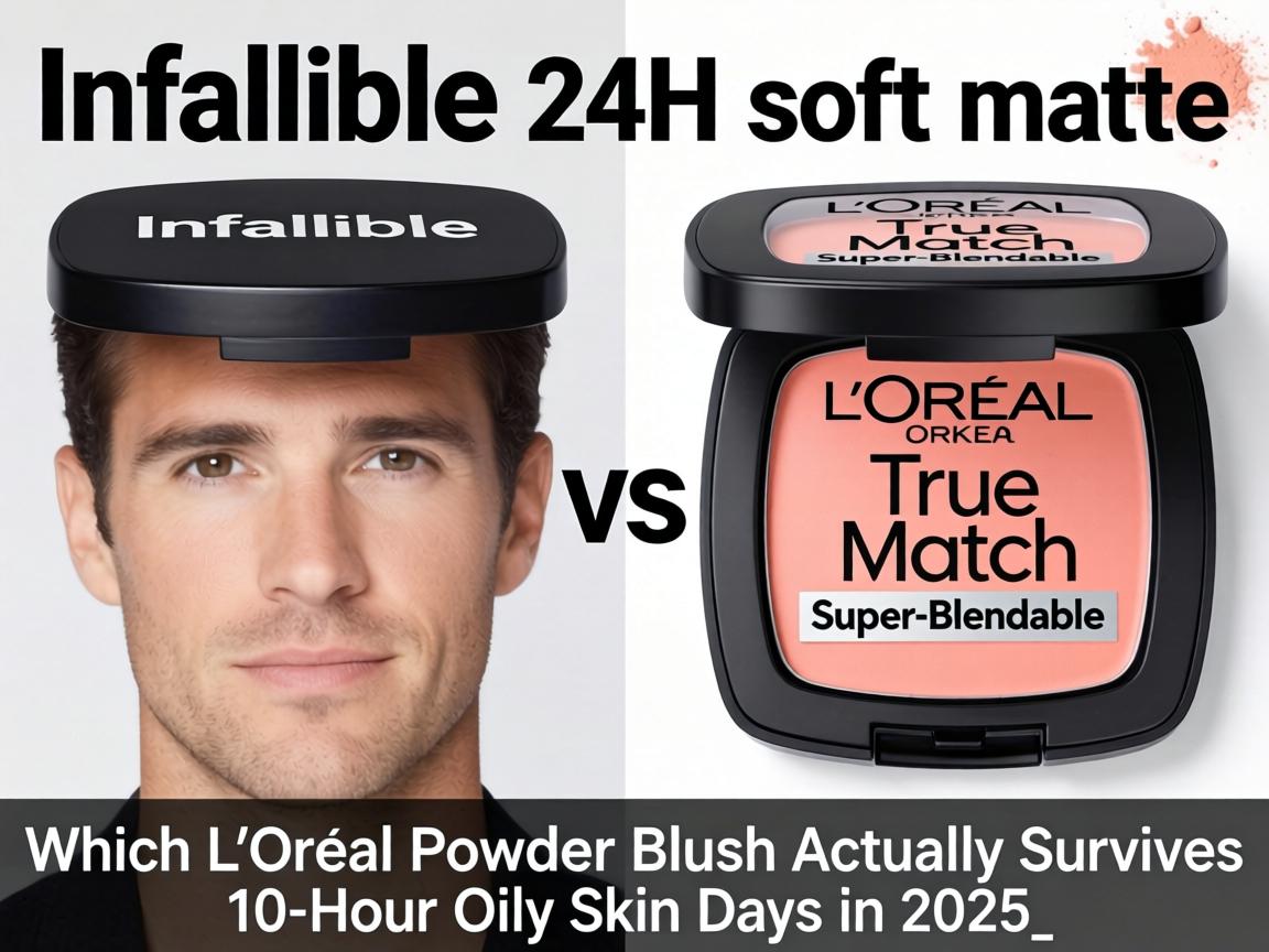 Infallible 24H Soft Matte vs True Match Super-Blendable_ Which L'Oréal Powder Blush Actually Survives 10-Hour Oily Skin Days in 2025_