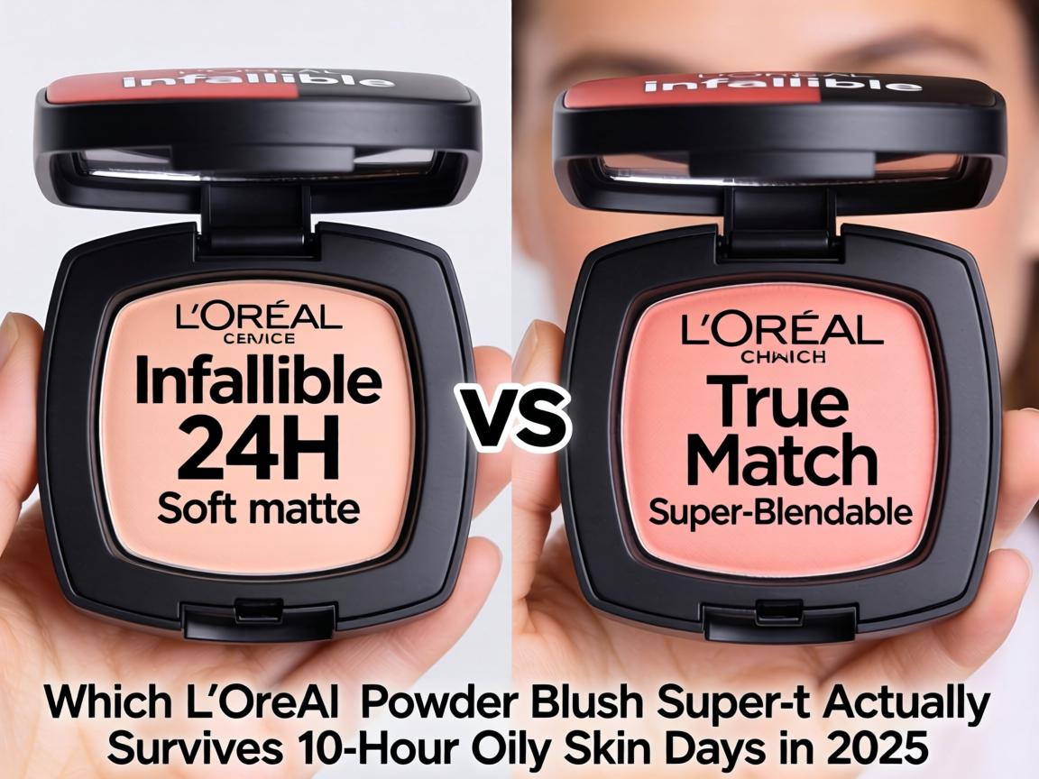 Infallible 24H Soft Matte vs True Match Super-Blendable_ Which L'Oréal Powder Blush Actually Survives 10-Hour Oily Skin Days in 2025_