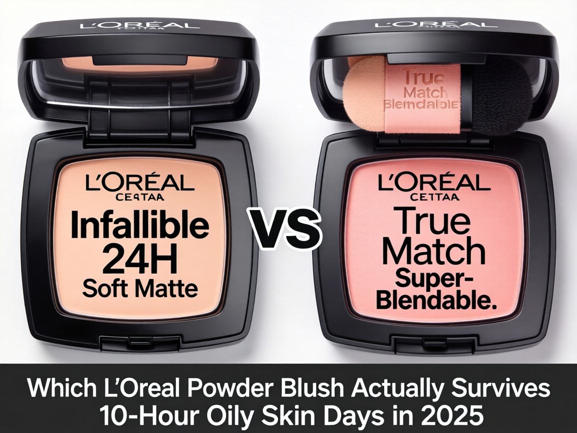 Infallible 24H Soft Matte vs True Match Super-Blendable_ Which L'Oréal Powder Blush Actually Survives 10-Hour Oily Skin Days in 2025_