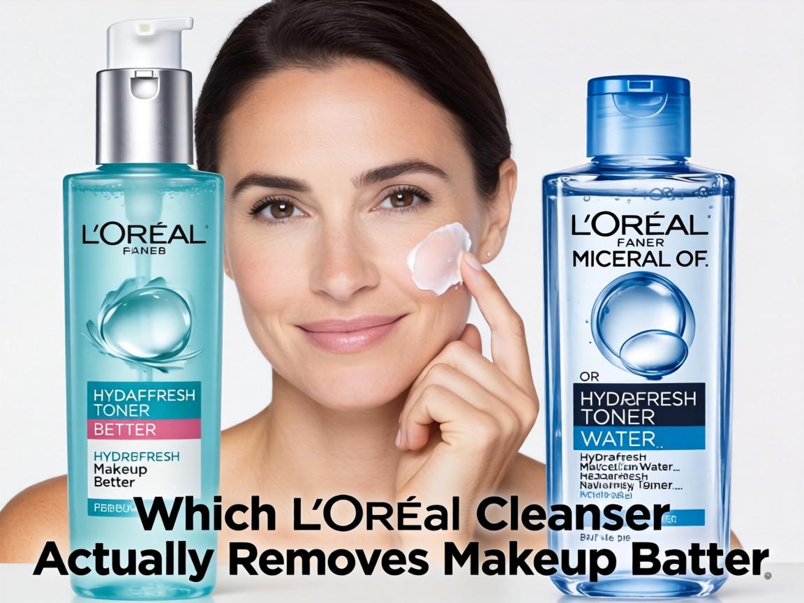 Which L'Oréal Cleanser Actually Removes Makeup Better_ Hydrafresh Toner or Micellar Water_