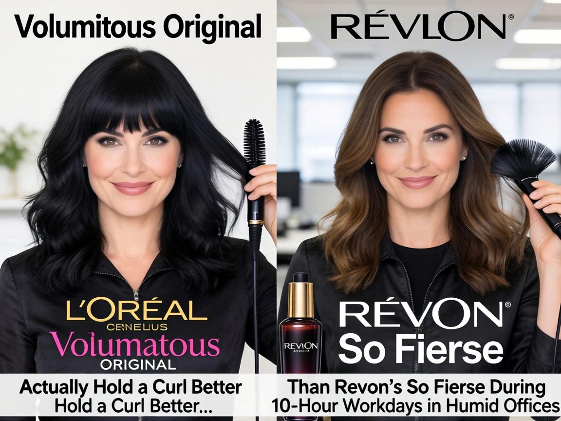 Can L'Oreal's $11 Voluminous Original Actually Hold a Curl Better Than Revlon's $9 So Fierce During 10-Hour Workdays in Humid Offices_