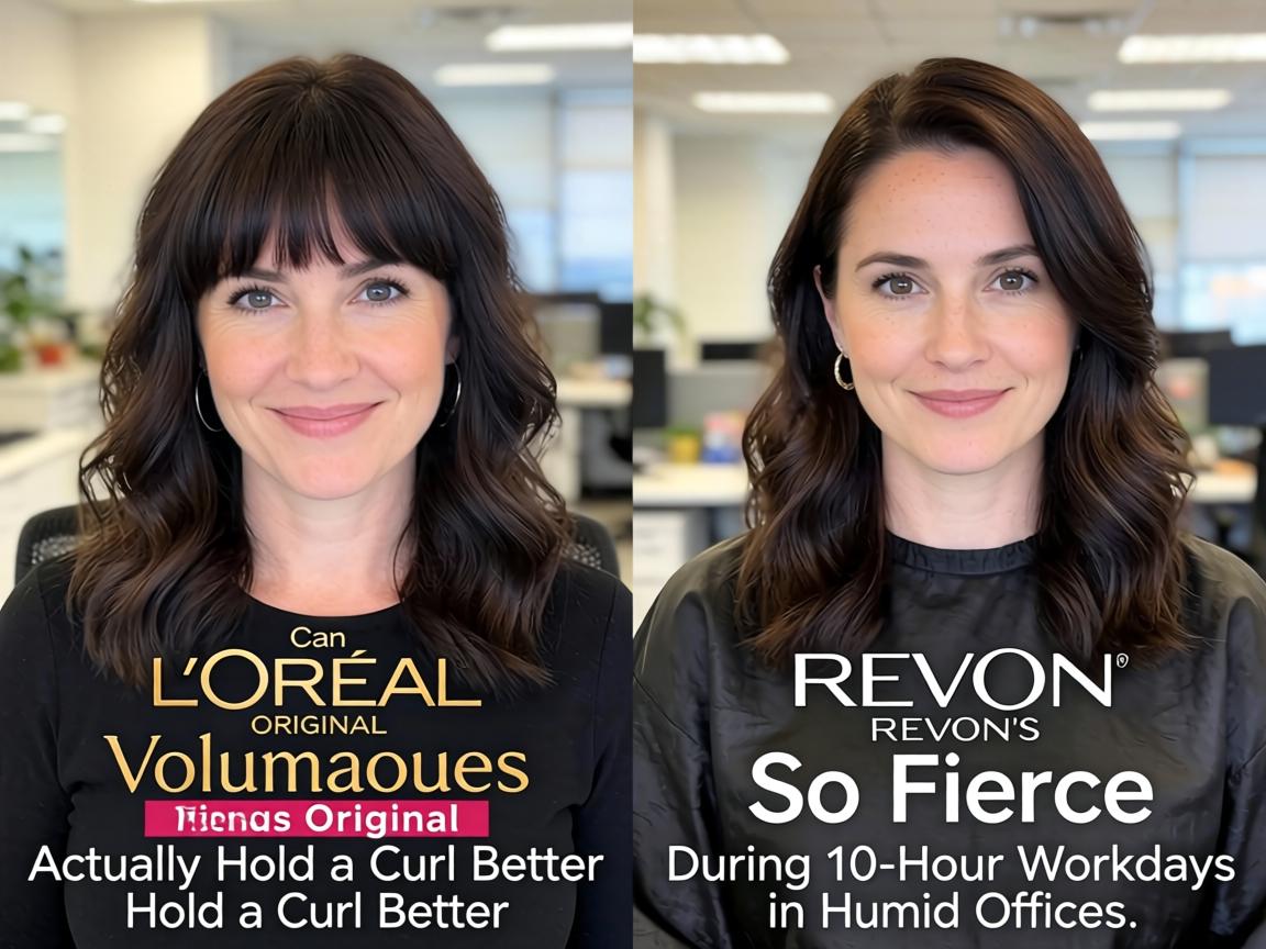 Can L'Oreal's $11 Voluminous Original Actually Hold a Curl Better Than Revlon's $9 So Fierce During 10-Hour Workdays in Humid Offices_
