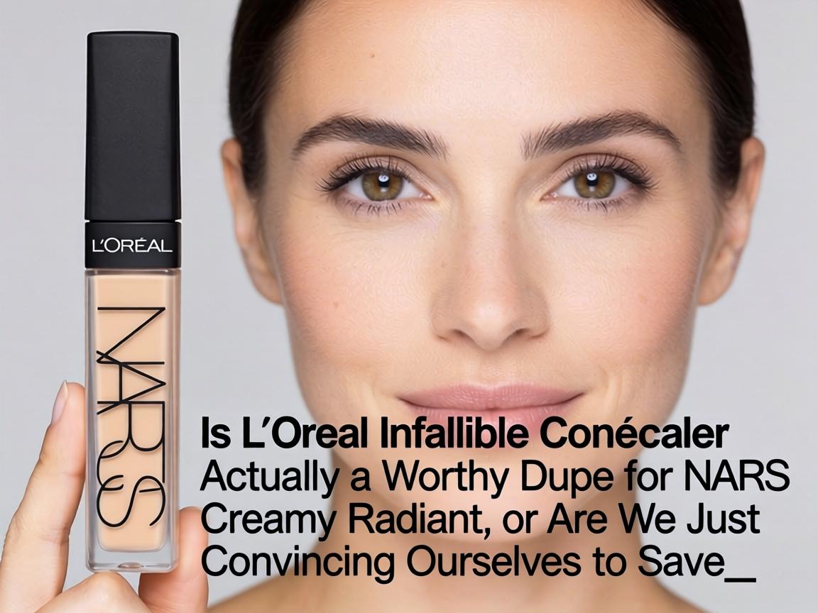 Is L'Oréal Infallible Concealer Actually a Worthy Dupe for NARS Creamy Radiant, or Are We Just Convincing Ourselves to Save $20_
