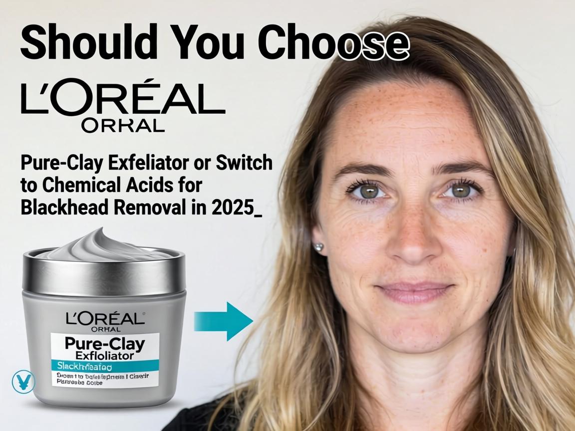 Should You Choose L'Oréal Pure-Clay Exfoliator or Switch to Chemical Acids for Blackhead Removal in 2025_