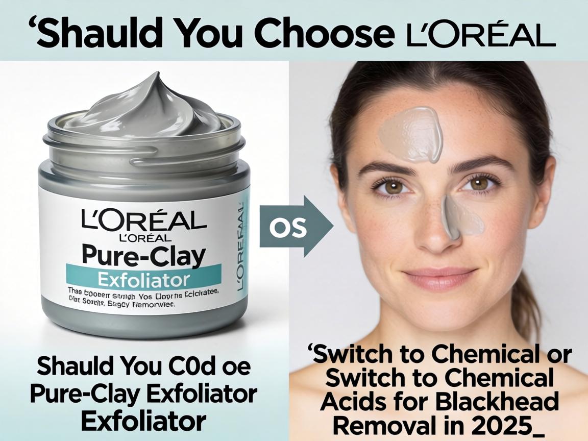Should You Choose L'Oréal Pure-Clay Exfoliator or Switch to Chemical Acids for Blackhead Removal in 2025_