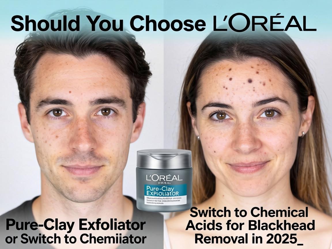 Should You Choose L'Oréal Pure-Clay Exfoliator or Switch to Chemical Acids for Blackhead Removal in 2025_
