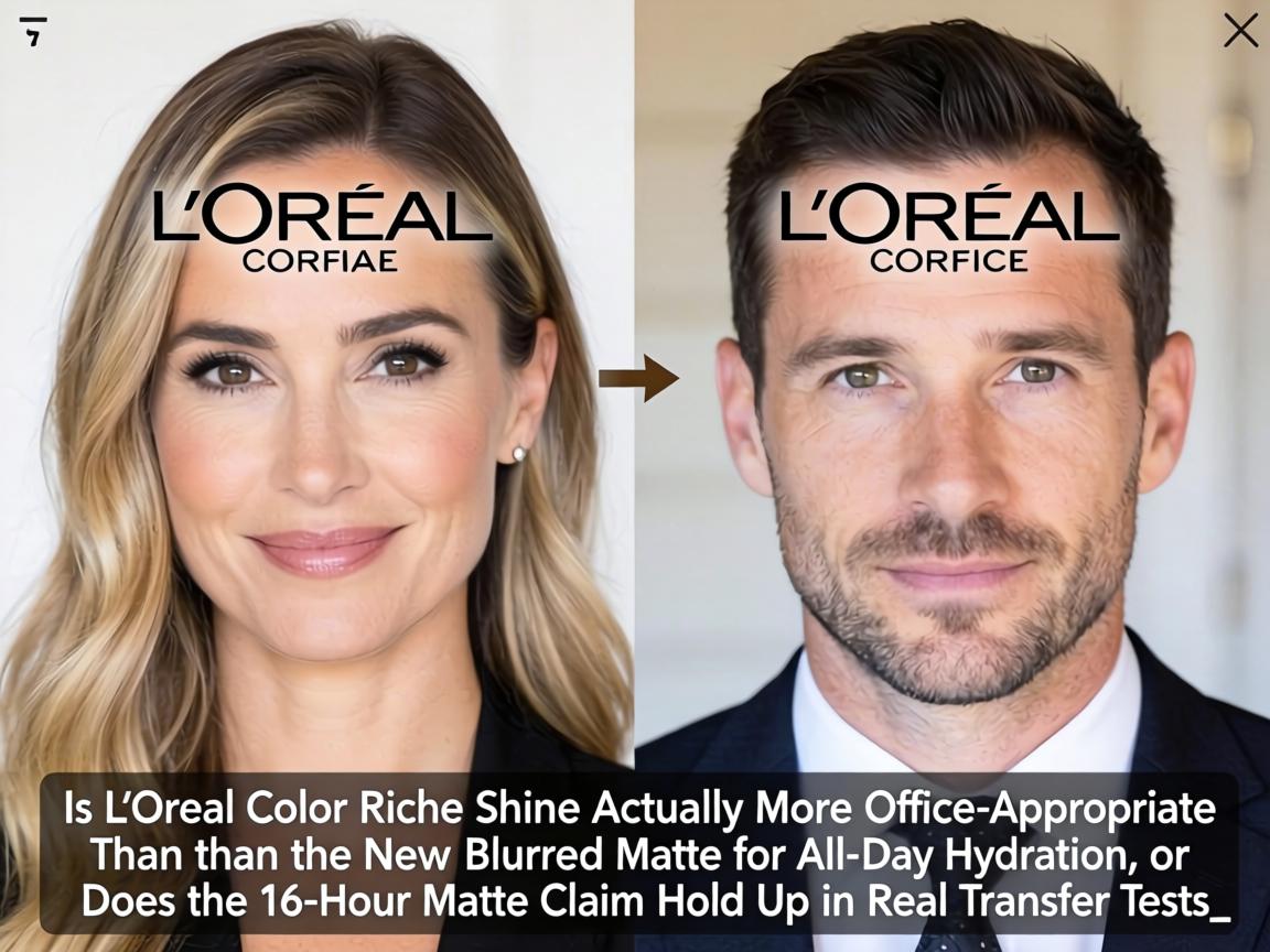 Is L'Oréal Color Riche Shine Actually More Office-Appropriate Than the New Blurred Matte for All-Day Hydration, or Does the 16-Hour Matte Claim Hold Up in Real Transfer Tests_