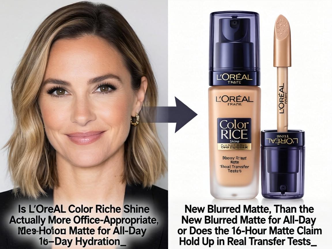 Is L'Oréal Color Riche Shine Actually More Office-Appropriate Than the New Blurred Matte for All-Day Hydration, or Does the 16-Hour Matte Claim Hold Up in Real Transfer Tests_