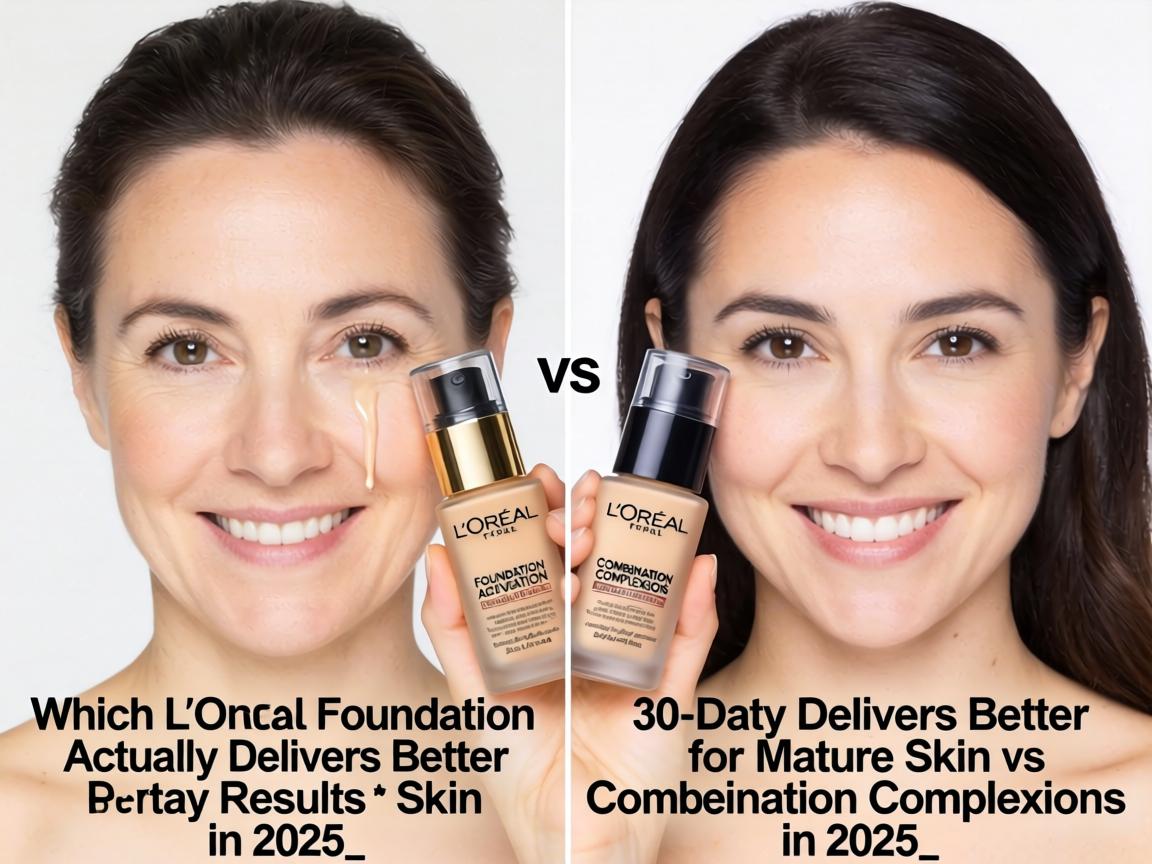 Which L'Oreal Foundation Actually Delivers Better 30-Day Results for Mature Skin vs Combination Complexions in 2025_