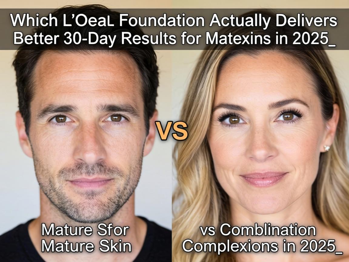 Which L'Oreal Foundation Actually Delivers Better 30-Day Results for Mature Skin vs Combination Complexions in 2025_