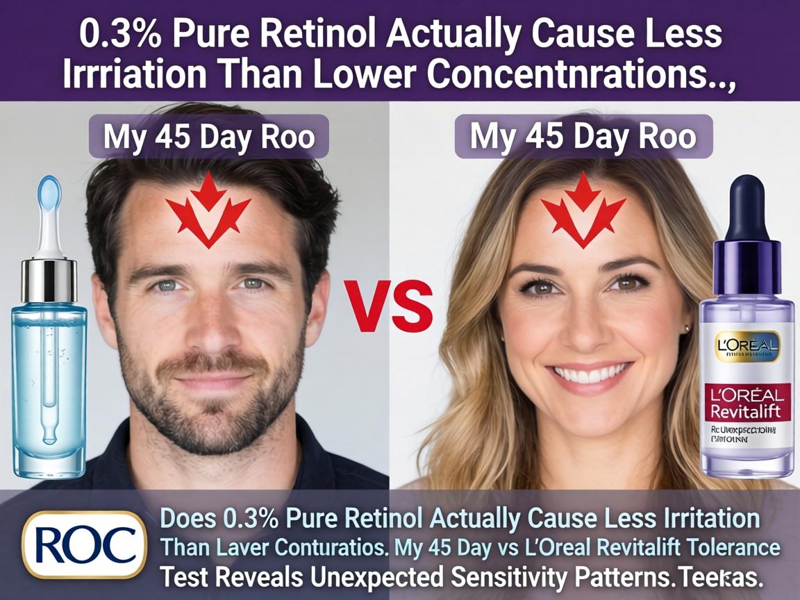 Does 0.3% Pure Retinol Actually Cause Less Irritation Than Lower Concentrations_ My 45-Day RoC vs L'Oréal Revitalift Tolerance Test Reveals Unexpected Sensitivity Patterns