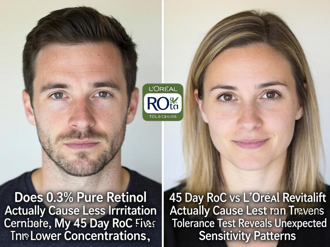 Does 0.3% Pure Retinol Actually Cause Less Irritation Than Lower Concentrations_ My 45-Day RoC vs L'Oréal Revitalift Tolerance Test Reveals Unexpected Sensitivity Patterns