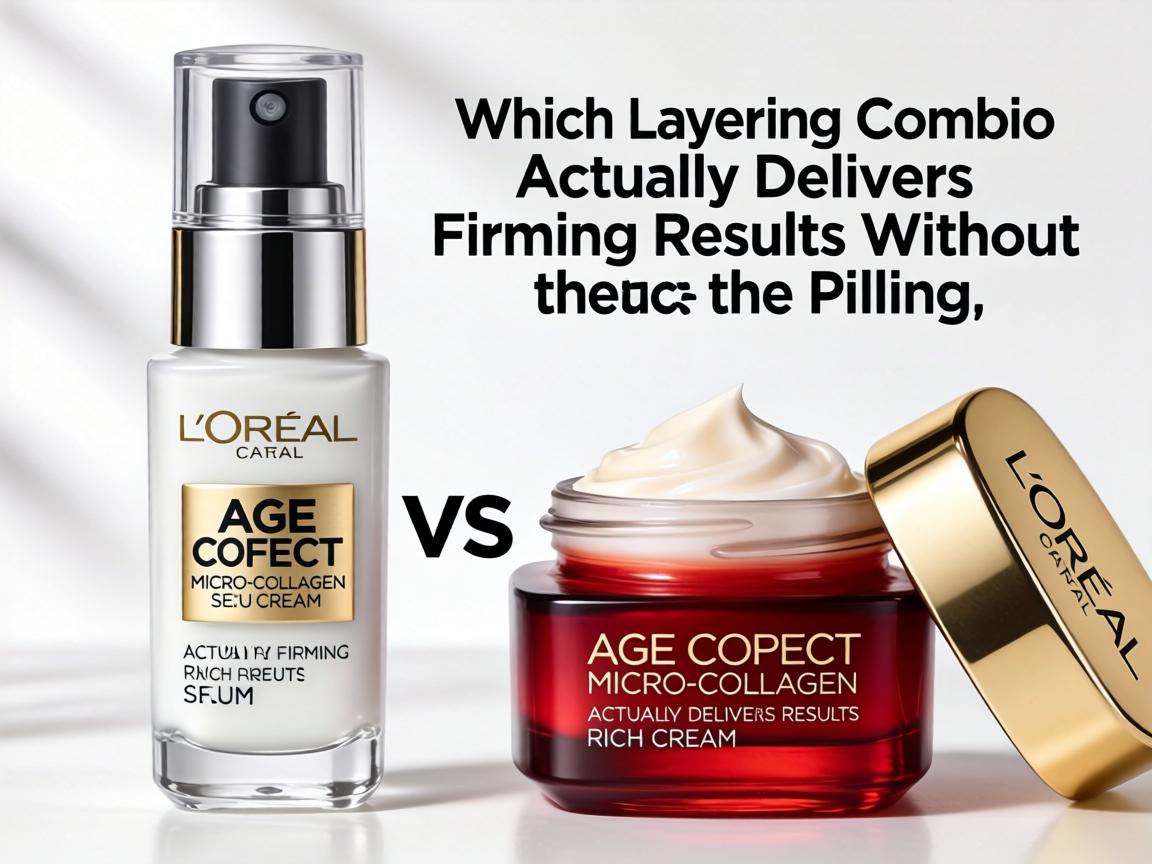 L'Oréal Age Perfect Micro-Collagen Serum vs Rich Cream_ Which Layering Combo Actually Delivers Firming Results Without the Pilling_