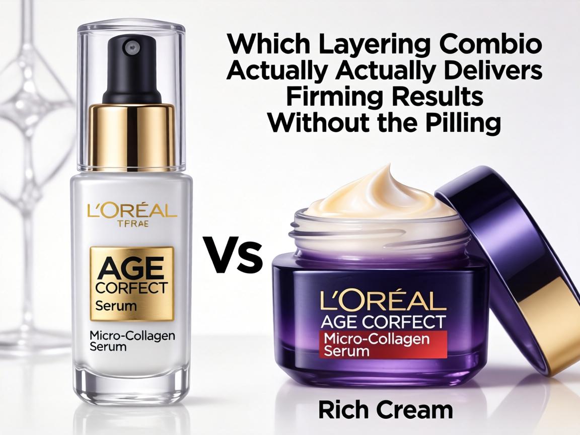 L'Oréal Age Perfect Micro-Collagen Serum vs Rich Cream_ Which Layering Combo Actually Delivers Firming Results Without the Pilling_