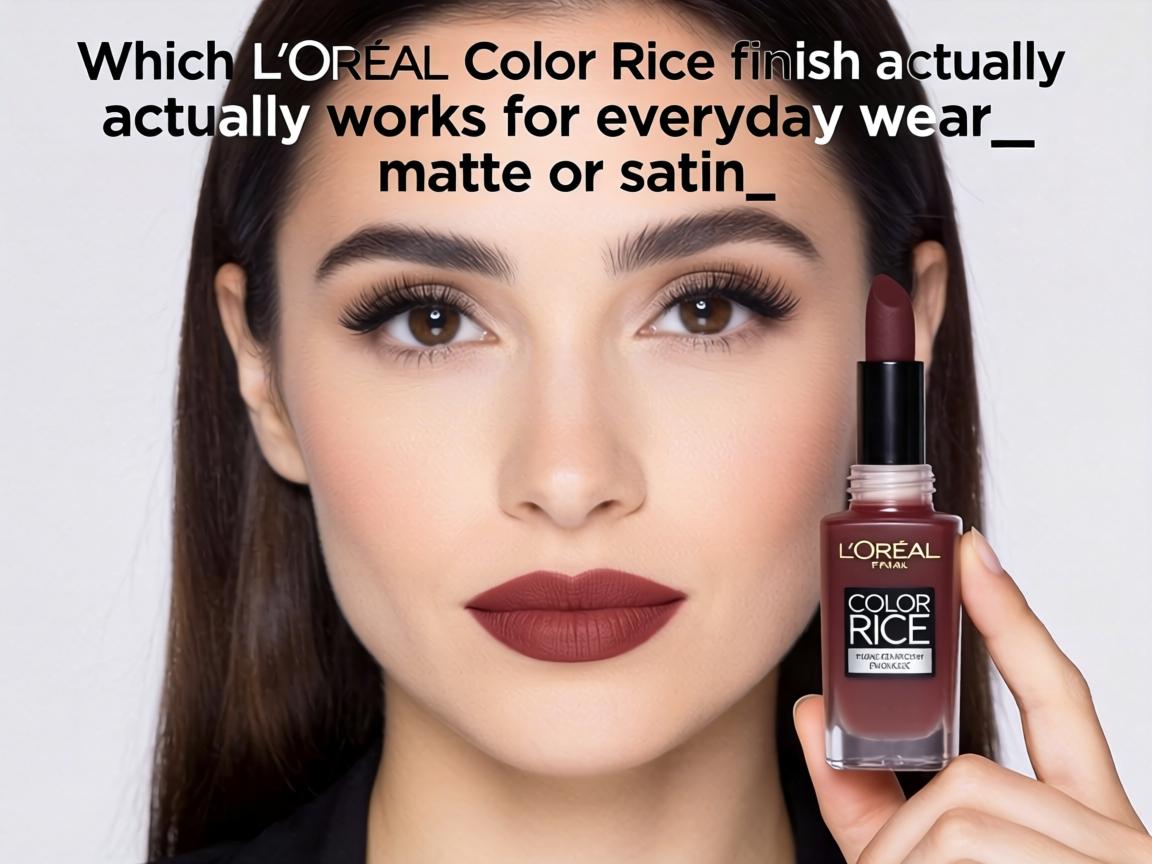 Which L’Oréal Color Riche finish actually works for everyday wear—matte or satin_