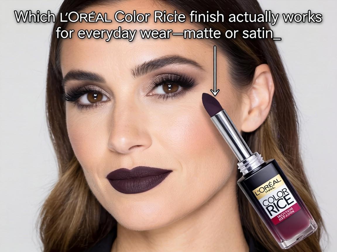 Which L’Oréal Color Riche finish actually works for everyday wear—matte or satin_
