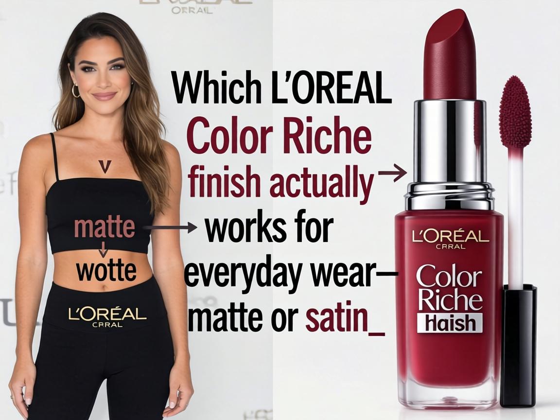 Which L’Oréal Color Riche finish actually works for everyday wear—matte or satin_