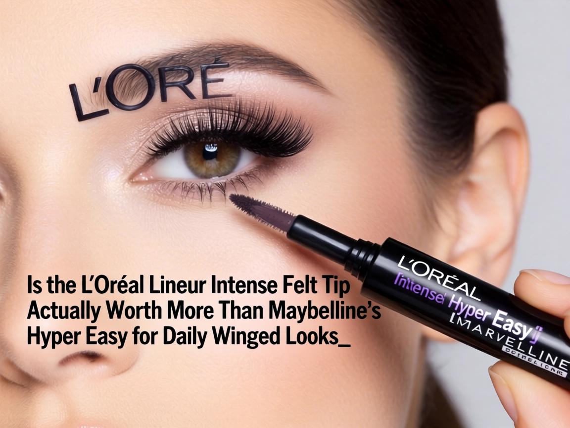 Is the L'Oréal Lineur Intense Felt Tip Actually Worth $8 More Than Maybelline's Hyper Easy for Daily Winged Looks_