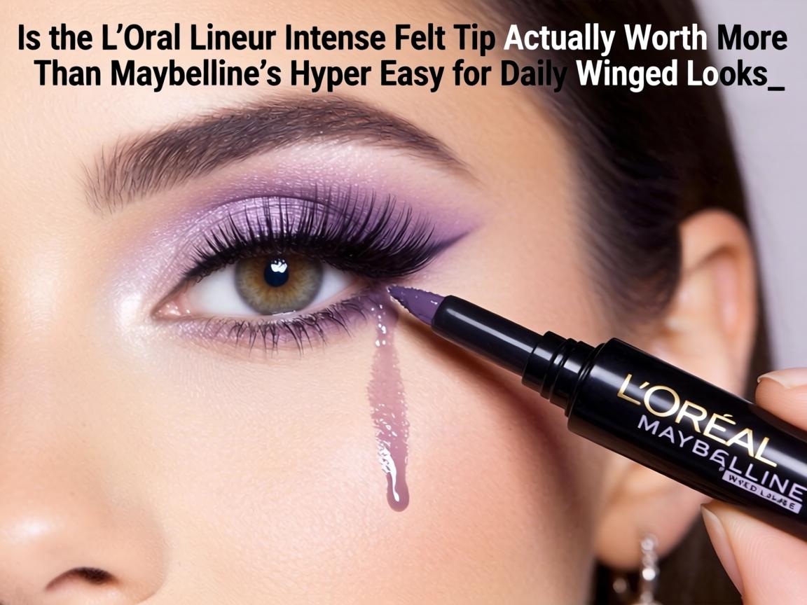 Is the L'Oréal Lineur Intense Felt Tip Actually Worth $8 More Than Maybelline's Hyper Easy for Daily Winged Looks_