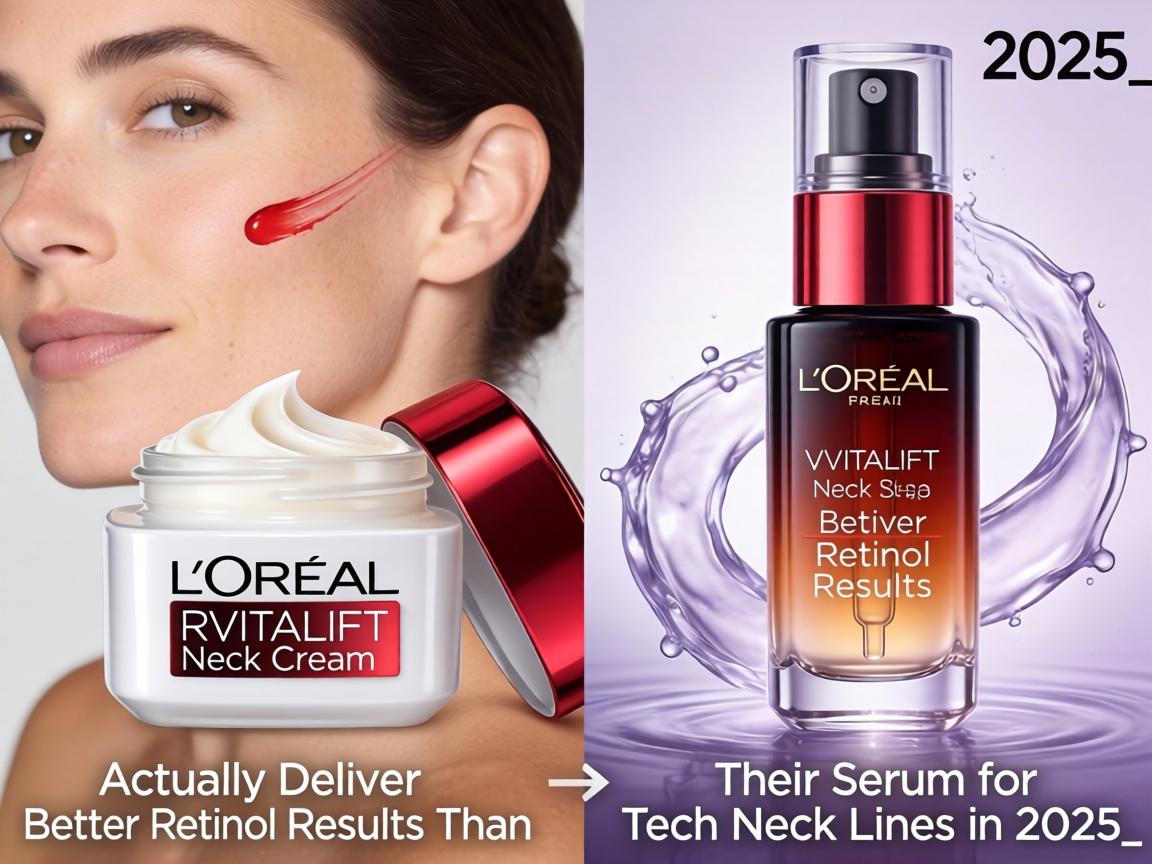 Does L'Oreal Revitalift Neck Cream Actually Deliver Better Retinol Results Than Their Serum for Tech Neck Lines in 2025_