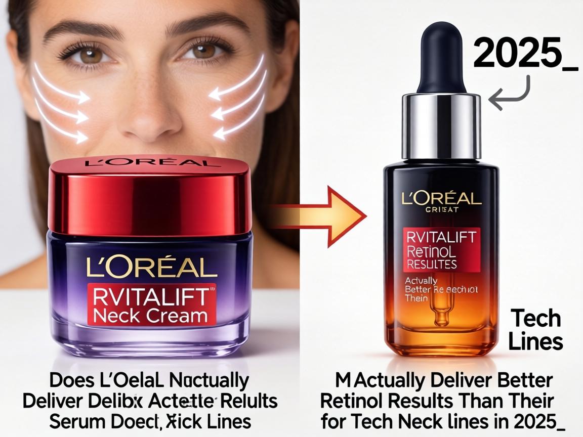 Does L'Oreal Revitalift Neck Cream Actually Deliver Better Retinol Results Than Their Serum for Tech Neck Lines in 2025_