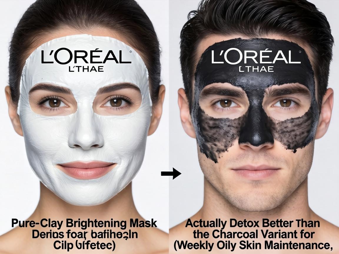 Does the L'Oréal Pure-Clay Brightening Mask Actually Detox Better Than the Charcoal Variant for Weekly Oily Skin Maintenance_